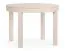 Esstisch ausziehbar | Farbe: Beige | Maße: 110 x 110 cm | zwei Einlegeteile zum Erweitern | Rund | alltagstauglich | ausziehbar bis 210 cm | für Esszimmer