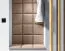 Polsterpaneele, 10er Set, Farbe: Braun, Bezug: Velour, Maße: 50 x 40 cm