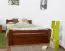 Buche Massivholzbett 140 x 200 cm Kirsche