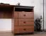 Schreibtisch Mojokerto 06, Farbe: Walnuss / Schwarz - Abmessungen: 77 x 160 x 60 cm (H x B x T)