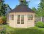 Grillhaus Eisenhut 08 - Abmessungen: 370 x 399 x 340 (B x T x H), Grundfläche: 12 m², Zeltdach