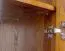 Kleiderschrank | 2 Drehtüren | 4 Fächer | mit Kleiderstange | 80 cm breit | Massivholz | Farbe: Eiche Abbildung