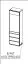 Vitrine Fazenda 03, Farbe: Dunkelbraun, Eiche teilmassiv – 199 x 61 x 41 cm (H x B x T)