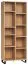 Regal Patitas 23, Farbe: Eiche - Abmessungen: 195 x 76 x 38 cm (H x B x T)