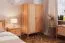 Schrank Wellsford 44 Kernbuche massiv geölt - Abmessungen: 175 x 108 x 60 cm (H x B x T)