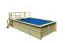 Holzpool 3 SET rechteckig, Farbe: Natur KDI, Ø 637 cm, inkl. Filterpaket, Leitern & Terrasse