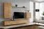 Wohnwand mit stylischen Design Balestrand 20, Farbe: Eiche Wotan - Abmessungen: 160 x 270 x 40 cm (H x B x T), mit Push-to-open Funktion