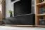 Wohnwand | Farbe: Eiche Ribbeck / Schwarz | Push-to-open Funktion | Maße: 240 x 40 x 127 cm | 11 Fächer | 1 Schrank | 1 Regal | 1 TV-Unterschrank | 1 Wandregal