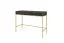 Moderner Schreibtisch Worthing 49, Farbe: Schwarz / Gold - Abmessungen: 78 x 104 x 50 cm (H x B x T)