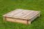 Sandkasten Arenero viereckig aus Kiefernholz mit Deckel zum Abdecken, Abmessung: 120 x 120 x 24 cm (B x T x H)