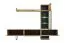 Elegante Wohnwand Bjordal 24, Farbe: Eiche Flagstaff - Abmessungen: 170 x 240 x 40 cm (H x B x T), mit LED-Beleuchtung