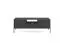 TV-Unterschrank mit einer Schublade Worthing 42, Farbe: Schwarz / Gold - Abmessungen: 56 x 154 x 39 cm (H x B x T)