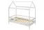 Modernes Kinderbett aus Kieferholz Avaldsnes 13, Farbe: Weiß - Abmessungen: 145 x 164 x 89 cm (H x B x T)