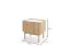 Couchtisch Ashford 05, Farbe: Eiche Riviera / Marmor Bianco - Abmessungen: 48 x 50 x 37 cm (H x B x T)