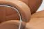 Ergonomischer Schreibtischstuhl Apolo 120, Farbe: Caramel / Chrome, mit weicher Lederoptik-Polsterung