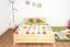 Kinderbett / Jugendbett Kiefer massiv Vollholz natur 77, inkl. Lattenrost - 140 x 200 cm (B x L)