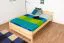 Kinderbett / Jugendbett Kiefer massiv Vollholz natur 77, inkl. Lattenrost - 140 x 200 cm (B x L)