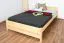 Kinderbett / Jugendbett Kiefer massiv Vollholz natur 77, inkl. Lattenrost - 140 x 200 cm (B x L)