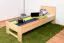 Kinderbett / Jugendbett  Buche massiv Vollholz natur 111, inkl. Lattenrost - 80 x 200 cm (B x L)