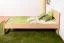 Kinderbett / Jugendbett  Buche massiv Vollholz natur 111, inkl. Lattenrost - 80 x 200 cm (B x L)