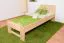 Kinderbett / Jugendbett  Buche massiv Vollholz natur 111, inkl. Lattenrost - 80 x 200 cm (B x L)