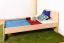 Kinderbett / Jugendbett  Buche massiv Vollholz natur 111, inkl. Lattenrost - 80 x 200 cm (B x L)