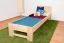 Kinderbett / Jugendbett  Buche massiv Vollholz natur 111, inkl. Lattenrost - 80 x 200 cm (B x L)