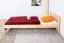 Kinderbett / Jugendbett Kiefer massiv Vollholz natur 80, inkl. Lattenrost - 100 x 200 cm (B x L)