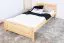 Kinderbett / Jugendbett Kiefer massiv Vollholz natur 80, inkl. Lattenrost - 100 x 200 cm (B x L)