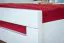 "Easy Premium Line" Doppelbett K8 in Überlänge 160 x 220 cm, Buche Vollholz massiv weiß lackiert