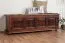 Truhe Holztruhe Kiefer massiv Vollholz Walnussfarben 179 – Abmessungen: 50 x 154 x 46 cm (H x B x T), Sitztruhe