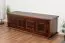 Truhe Holztruhe Kiefer massiv Vollholz Walnussfarben 179 – Abmessungen: 50 x 154 x 46 cm (H x B x T), Sitztruhe
