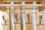 Garderobe Kiefer massiv Vollholz natur Junco 345 - Abmessungen: 125 x 50 x 33 cm (H x B x T)
