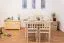 Esstisch 75x130 cm Kiefer massiv, Farbe: Natur