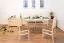 Esstisch 75x130 cm Kiefer massiv, Farbe: Natur
