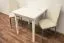 Tisch Kiefer massiv Vollholz weiß Junco 233B (eckig) - 75 x 75 cm (B x T)