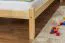 Kiefer Bett 90 x 200 cm Natur
