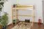 Kinderbett / Hochbett Kiefer massiv Vollholz natur 120 – Abmessung 90 x 200 cm