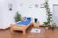 Kinderbett / Jugendbett "Easy Premium Line" K2, Buche Vollholz massiv Natur - Maße: 90 x 200 cm