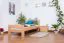 Kinderbett / Jugendbett "Easy Premium Line" K2, Buche Vollholz massiv Natur - Maße: 90 x 200 cm