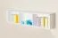 Hängeregal / Wandregal Kiefer massiv Vollholz weiß Junco 333 - Abmessung 30 x 120 x 24 cm
