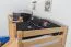 Etagenbett / Spielbett Phillip Buche massiv natur mit Rutsche und Regal, inkl. Rollrost - 90 x 200 cm, teilbar