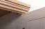 Kommode Badile 01, Farbe: Kiefer Weiß / Braun - 98 x 127 x 46 cm (H x B x T)