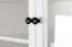 Vitrine Kiefer Vollholz massiv weiß Lagopus 111 - Abmessungen: 200 x 80 x 42 cm (H x B x T)
