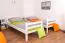 Etagenbett / Stockbett "Easy Premium Line" K17/n, Buche Vollholz massiv Weiß, Liegefläche: 90 x 190 cm (B x L), teilbar