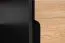 Schrank Amanto 3, Farbe: Schwarz / Esche - Abmessungen: 200 x 47 x 40 cm (H x B x T)
