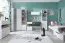 Jugendzimmer - Regal Lede 08, Farbe: Grau / Weiß - Abmessungen: 190 x 45 x 40 cm (H x B x T)