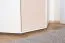 Drehtürenschrank / Eckkleiderschrank 15, Farbe: Weiß / Creme - Abmessungen: 198 x 86 x 86 cm (H x B x T)