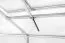Gewächshaus Chicoree L3, HKP 6 mm, Grundfläche: 3,10 m² - Abmessungen: 150 x 220 cm (L x B)