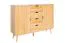 Kommode Eiche massiv natur Aurornis 46 - Abmessungen: 104 x 142 x 40 cm (H x B x T)